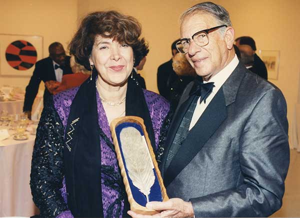 Assia Djebar with Walter Neustadt.