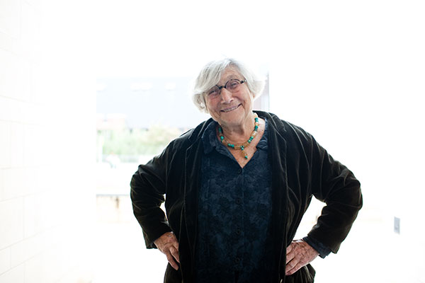 Vera B. Williams upon the occasion of receiving the NSK Prize at the University of Oklahoma in October 2009. Photo by Carl Zoch