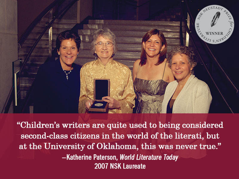 Kathy Neustadt, Katherine Paterson, Susan Neustadt Schwartz, Kathy Neustadt, and Nancy Barcelo