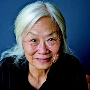 A photograph of Maxine Hong Kingston