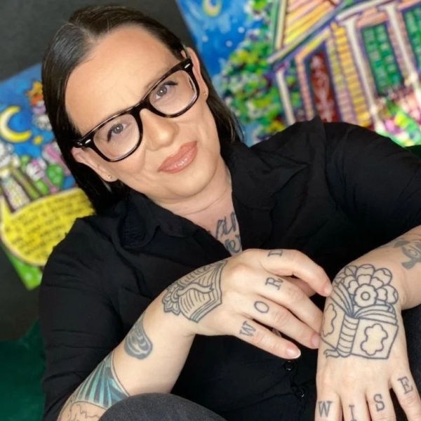 A photograph of Cherie Dimaline